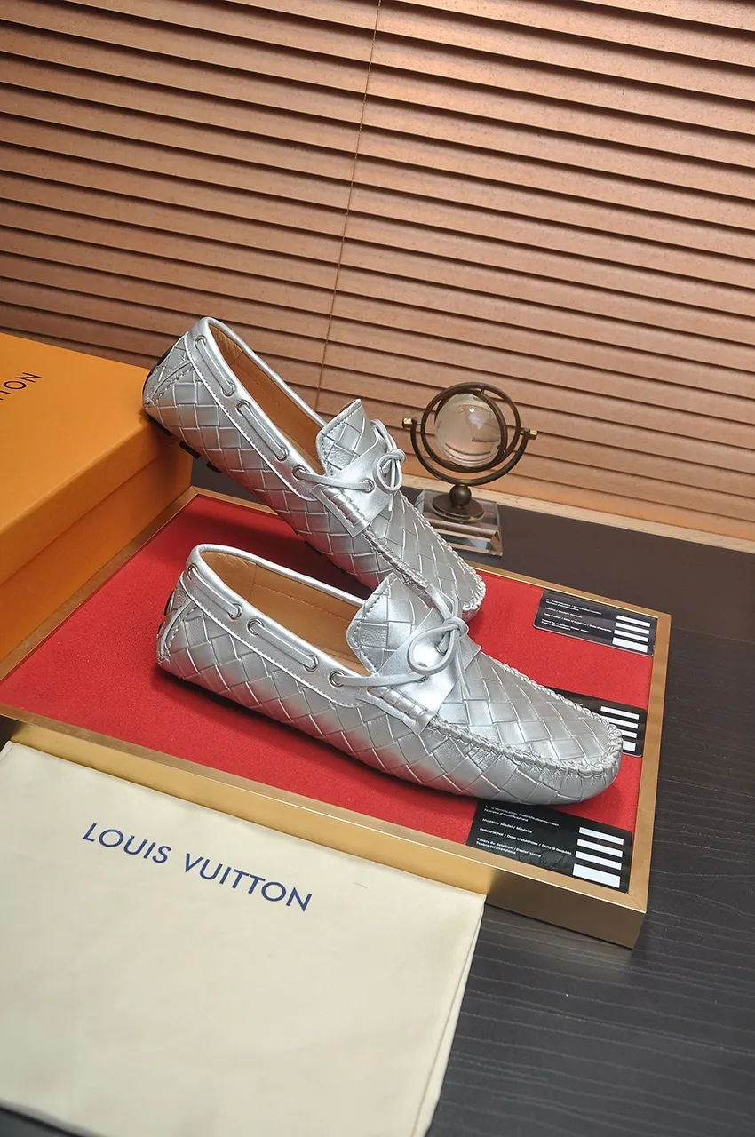 Men's Men's Shoes💰420💶【GUCCI】 (High-end Niuli) New 🍀Gucci*——Gucci Doudou Shoes! Made of imported original cowhide, the inner top layer is comfortable cowhide lining! Original wear-resistant rubber outsole! High quality products! Code number 38-44!
